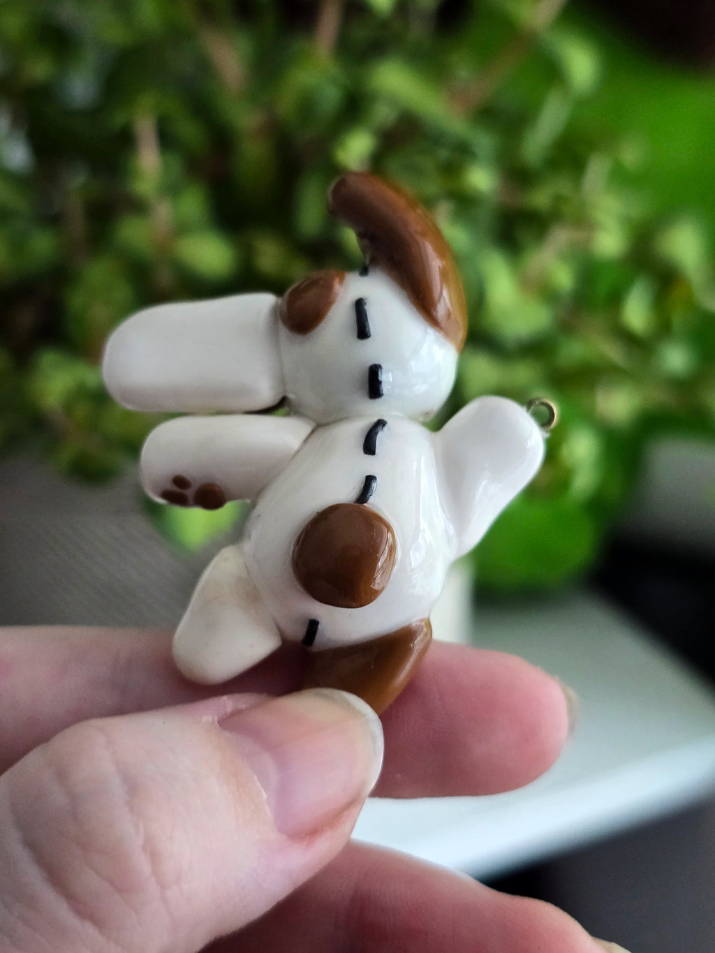 "Classic" Speckled Bunny Keychain